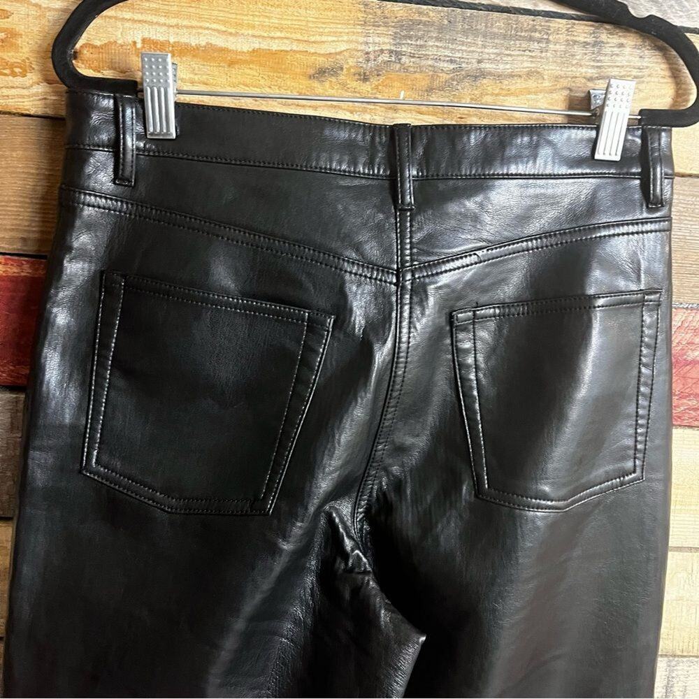 Aritzia Wilfred The Melina Pant Black Vegan Leather Pants Size 8 - Picture 7 of 12